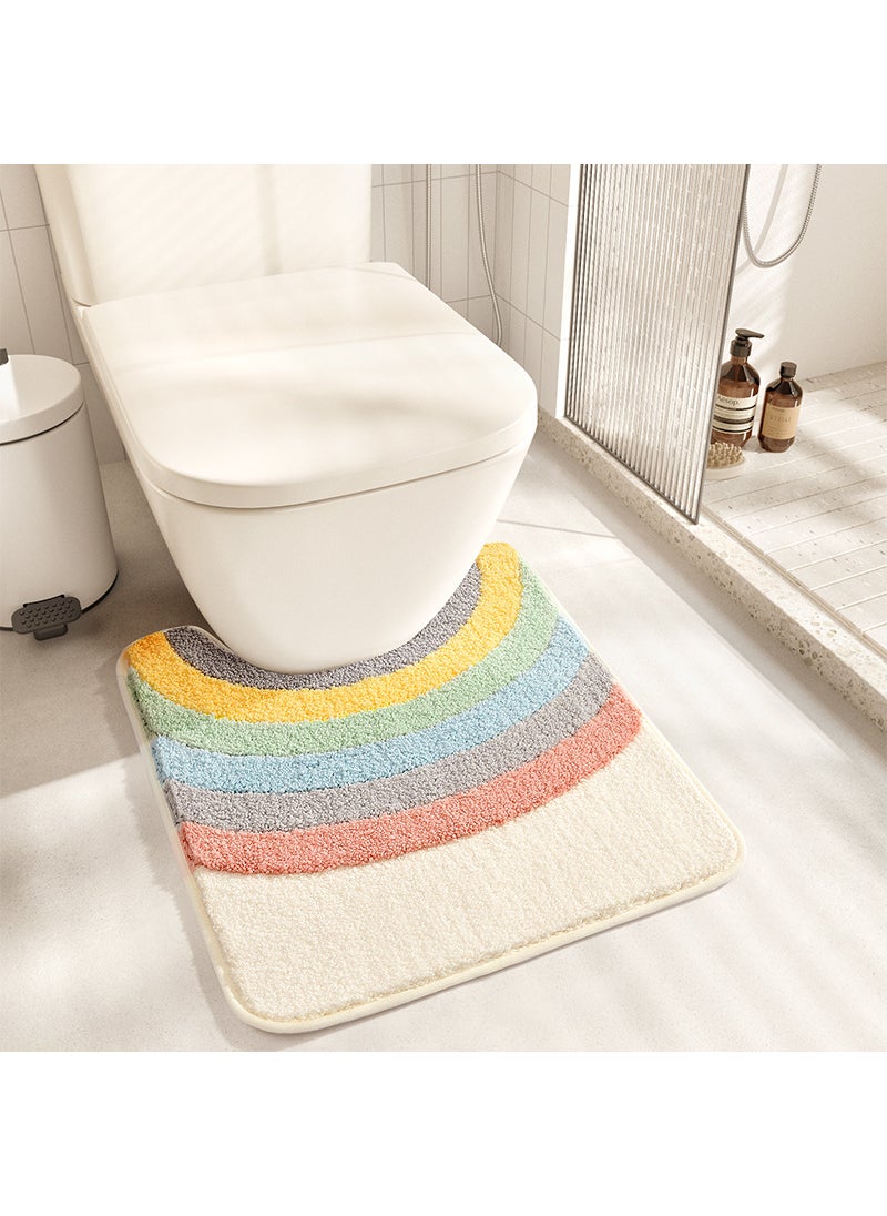 1 x 5 pcs Modern Minimalist INS Bathroom Mat Above the rainbow