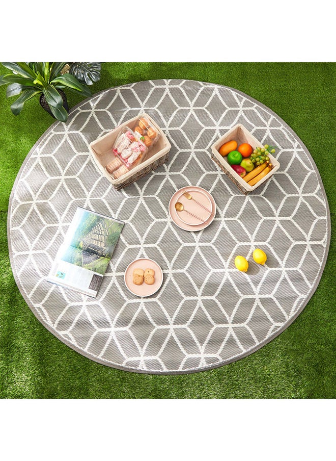 Arlo Geo Round Outdoor Indoor Mat 180 x 180 cm