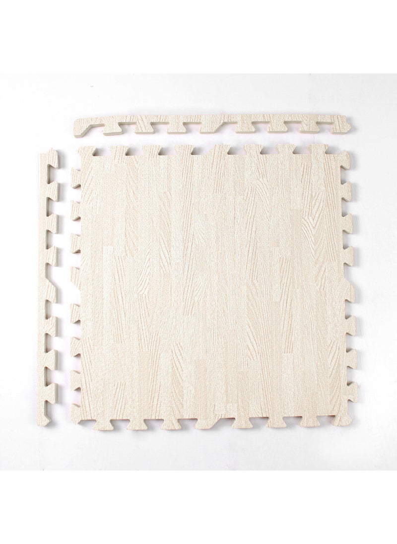 1 x 5 pcs EVA Foam Puzzle Mat 60*60 Wood Grain Kids Crawling Pad White wood grain