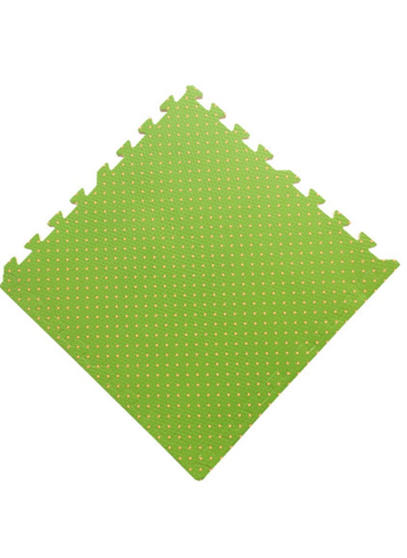 1 x 5 pcs EVA Foam Puzzle Mat 60*60 Wood Grain Kids Crawling Pad Green Dot