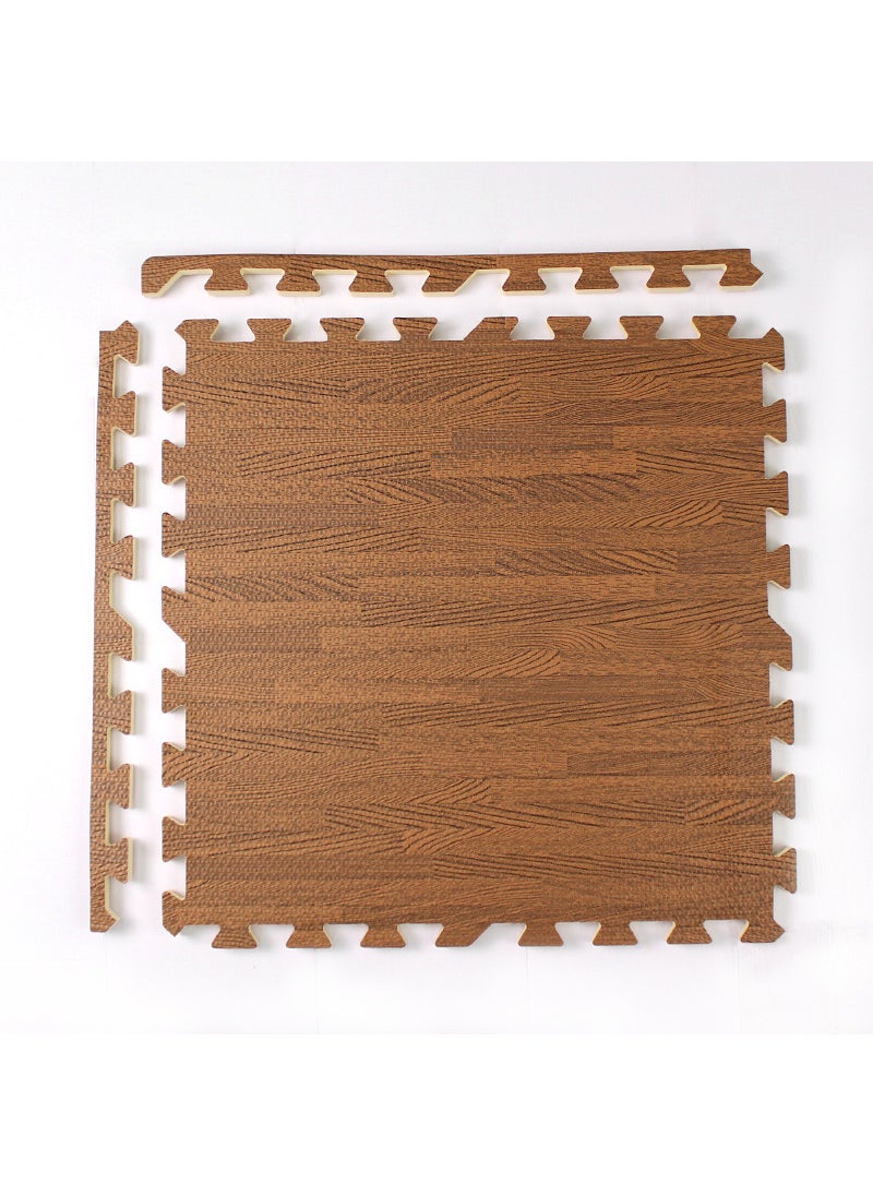 1 x 5 pcs EVA Foam Puzzle Mat 60*60 Wood Grain Kids Crawling Pad Deep wood grain