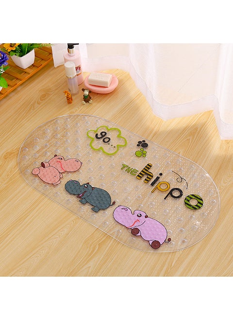 Cute Cartoon Bathroom Non-slip Mat Hippo