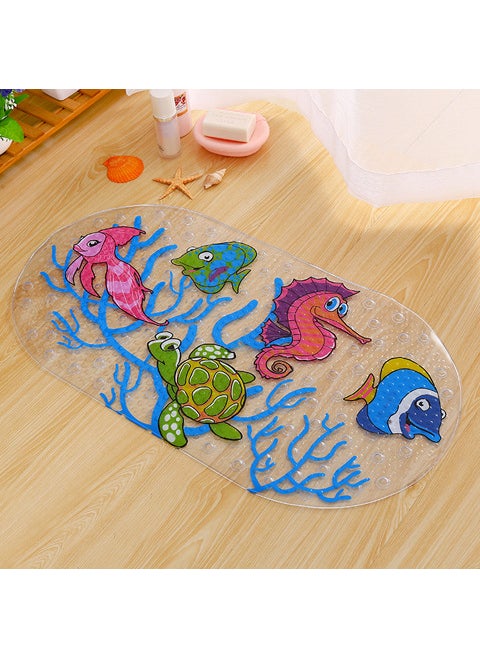 Cute Cartoon Bathroom Non-slip Mat Underwater World