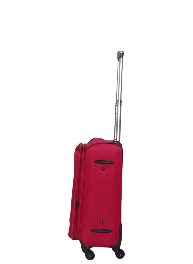 Saw&See 3 Piece Oxford Cloth Trolley Luggage Set Universal Wheels with Digital Lock 20/24/28 Inch Red