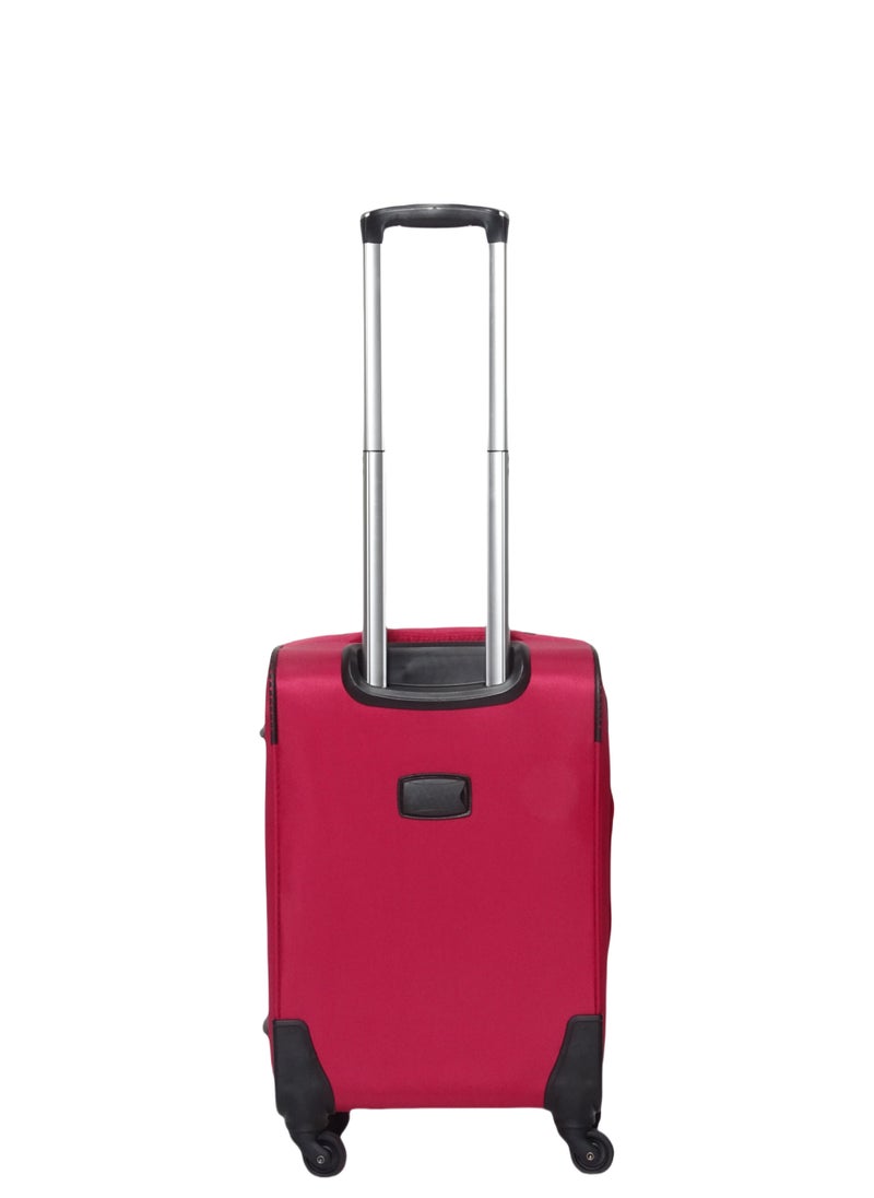 Saw&See 3 Piece Oxford Cloth Trolley Luggage Set Universal Wheels with Digital Lock 20/24/28 Inch Red