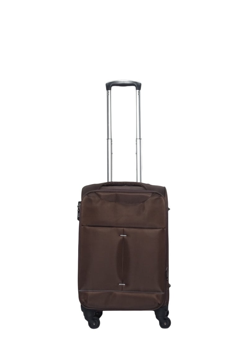 Saw&See 3-Piece Oxford Cloth Luggage Set Universal Wheels with Digital Lock 20/24/28 Inch Brown