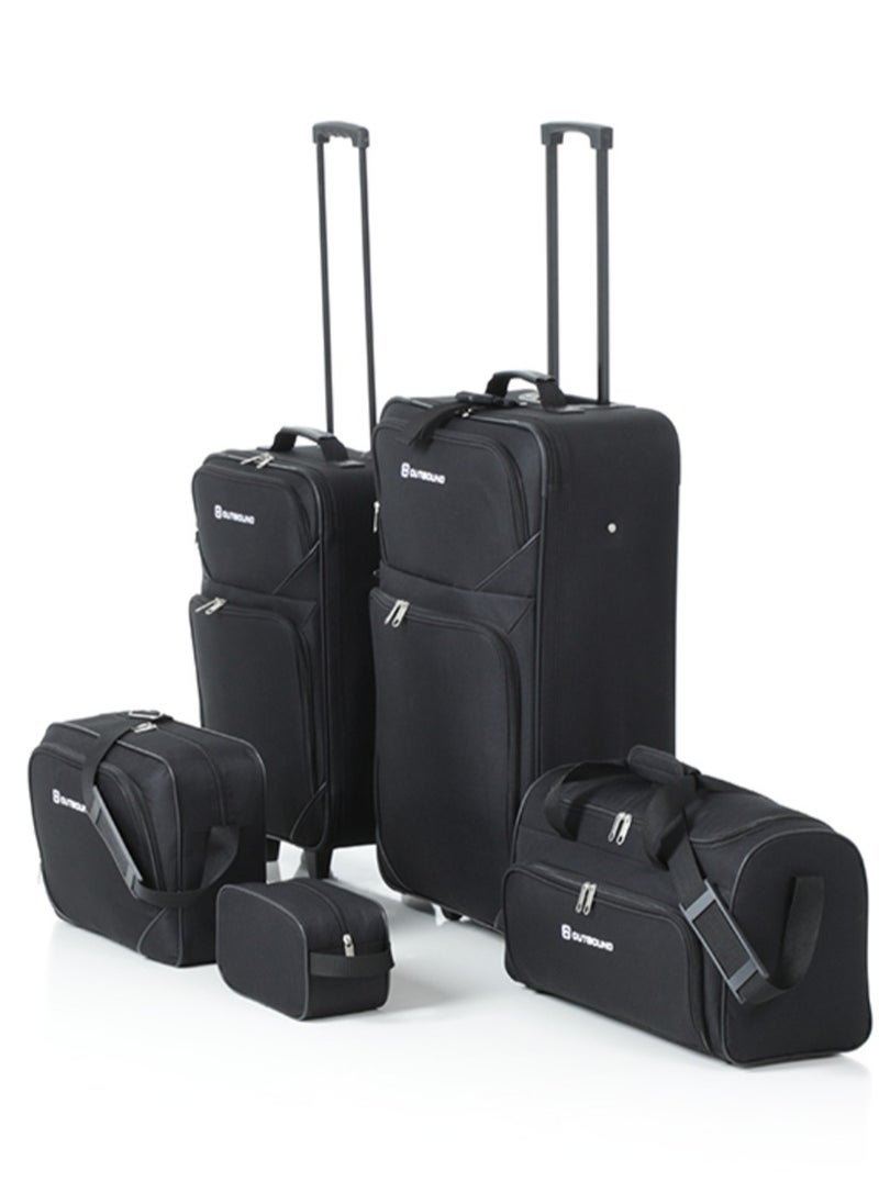 OUTBOUND 5-Piece Soft case  Travel Luggage Set, Includes 26