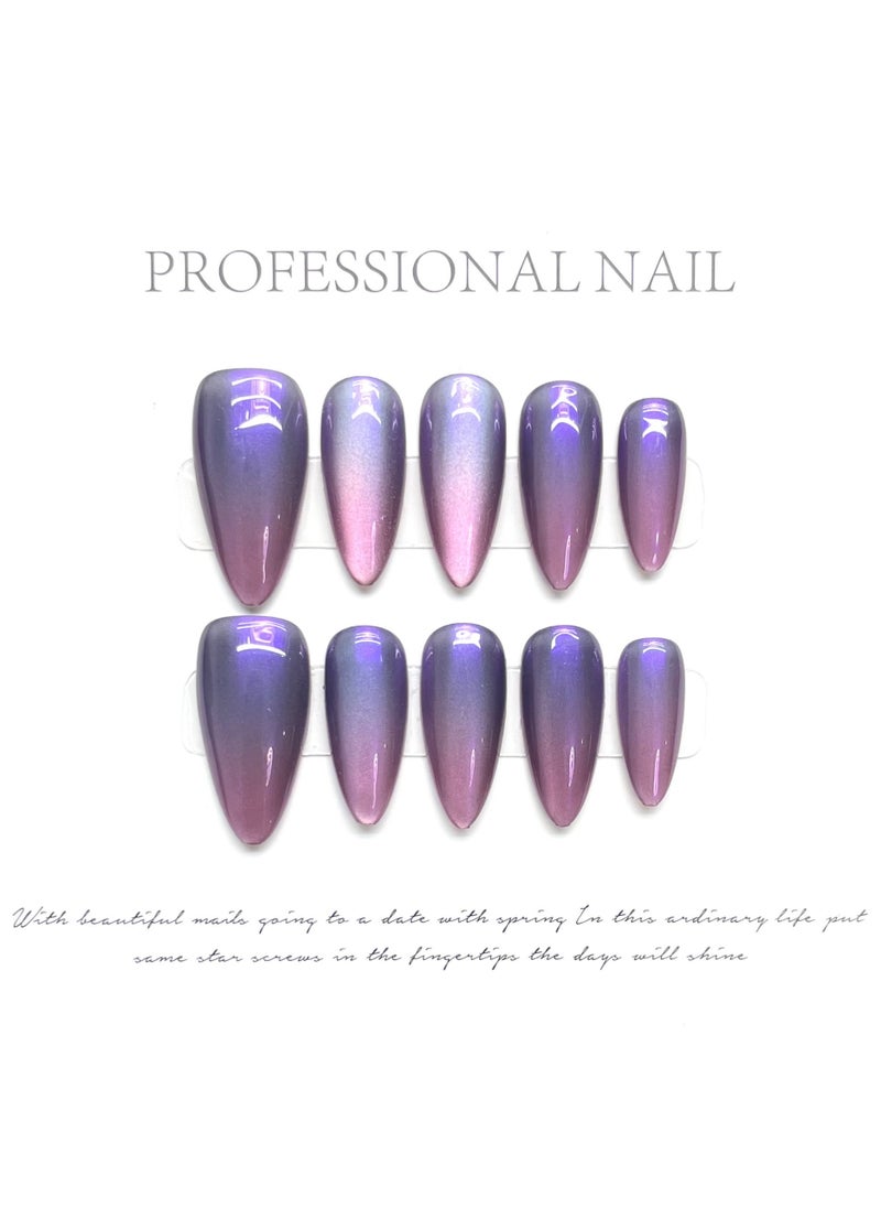 Binzo Beauty Handmade Press On Nails, 10pcs, Nails Art , Acrylic Nails, False Nails, Luxury Collection, Luxury Nails Arts, New Accessories， Wedding Nails，Party Nails.