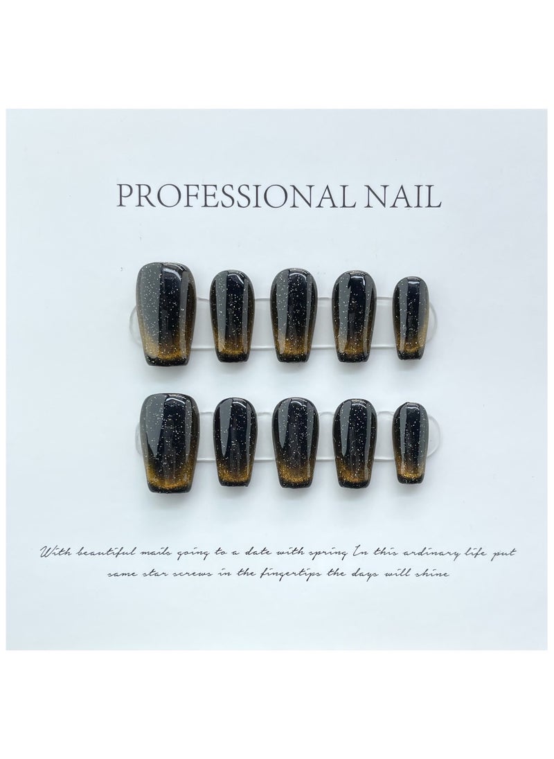 Binzo Beauty Handmade Press On Nails, 10pcs, Nails Art , Acrylic Nails, False Nails, Luxury Collection, Luxury Nails Arts, New Accessories， Wedding Nails，Party Nails.