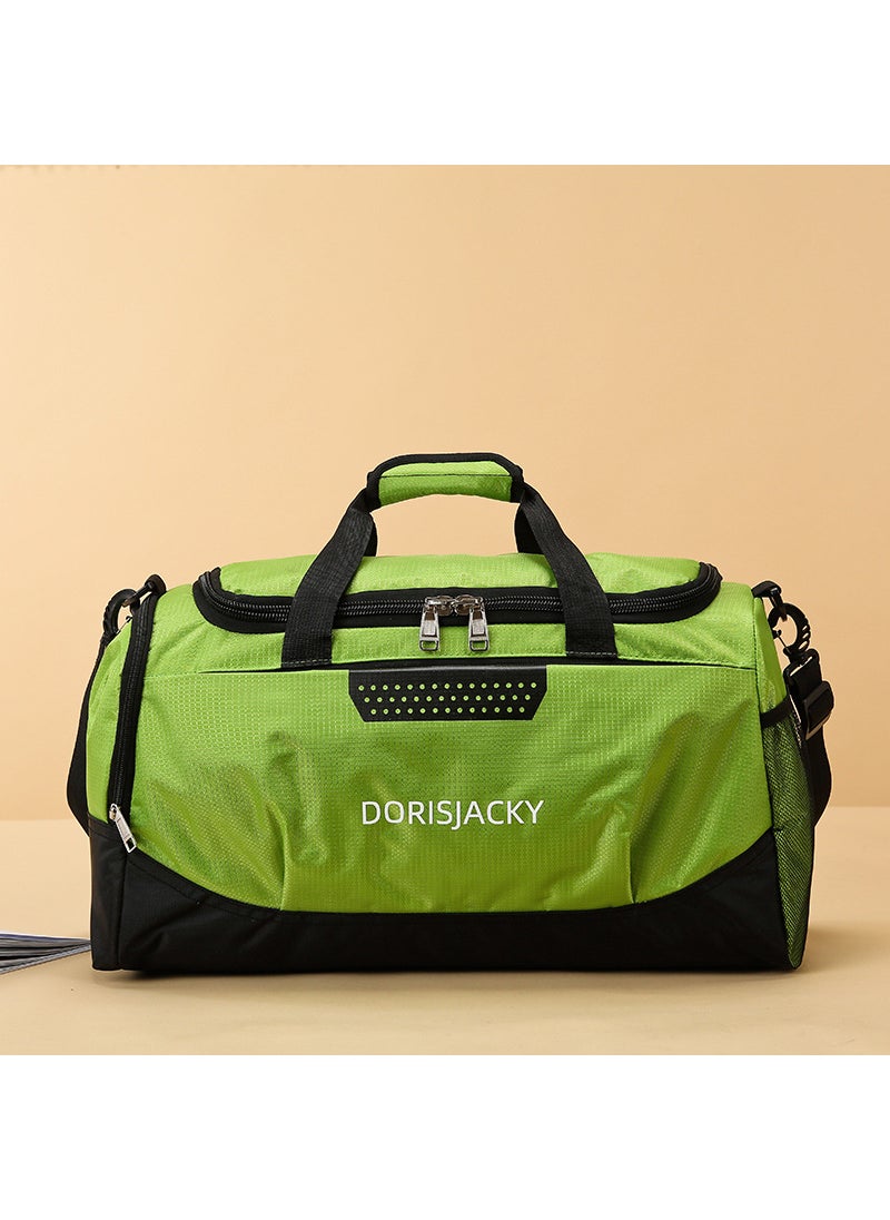 1 x 5 pcs Large Capacity Travel Duffel with Shoe Compartment Green