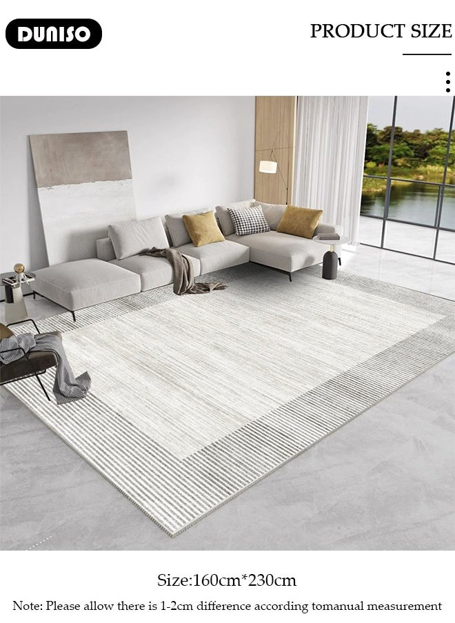 Non Slip Modern Large Area Rug, Washable Living Room Rugs, Soft Handfeel Stain Resistant Carpet, Bedroom Beautiful Print Area Rugs, Comfortable Rectangular Rugs for Coffee Table Sofa Blanket Indoor Kids Home Decorative Floor Mat