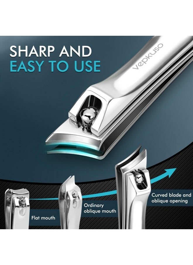 German Nail Clippers For Thick Ingrown Nail For Men, Heavy Duty Large Toenail Clippers For Thick Nails For Seniors, Super Sharp Ingrown Toe Nail Clippers With Long Handle