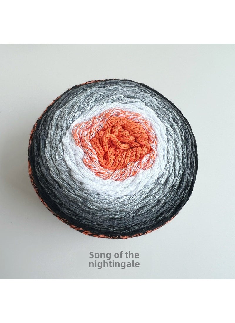 BigGift Korean Hollow Cotton Colorful Yarn Song of the Nightingale