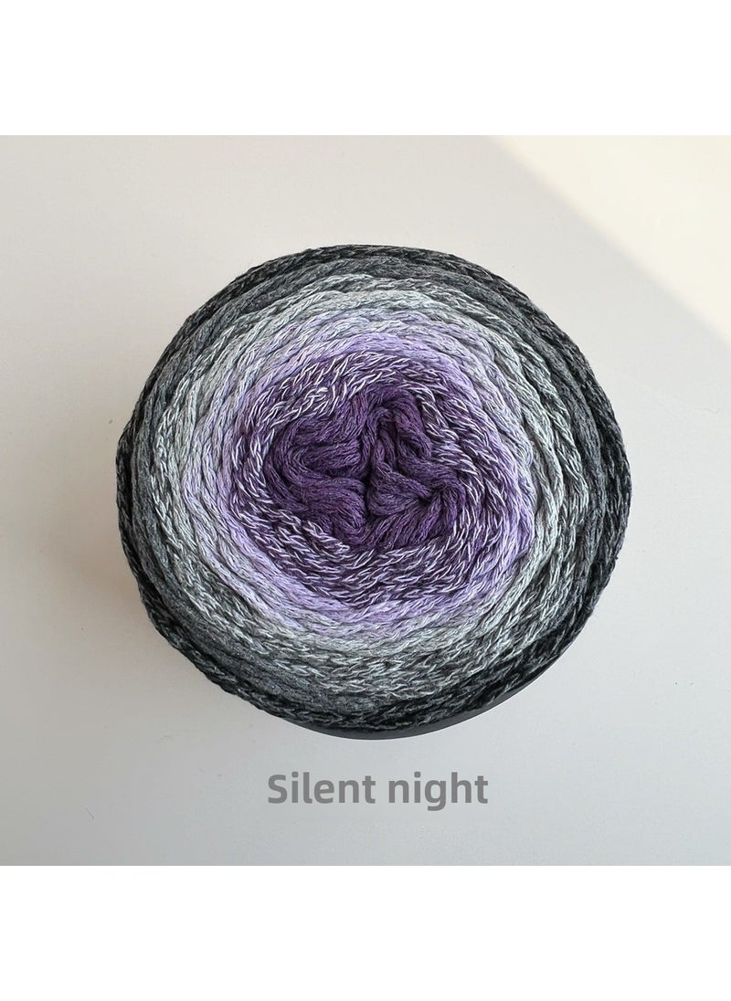 BigGift Korean Hollow Cotton Colorful Yarn Silent Night