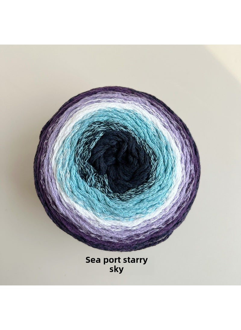 BigGift Korean Hollow Cotton Colorful Yarn Harbour Star