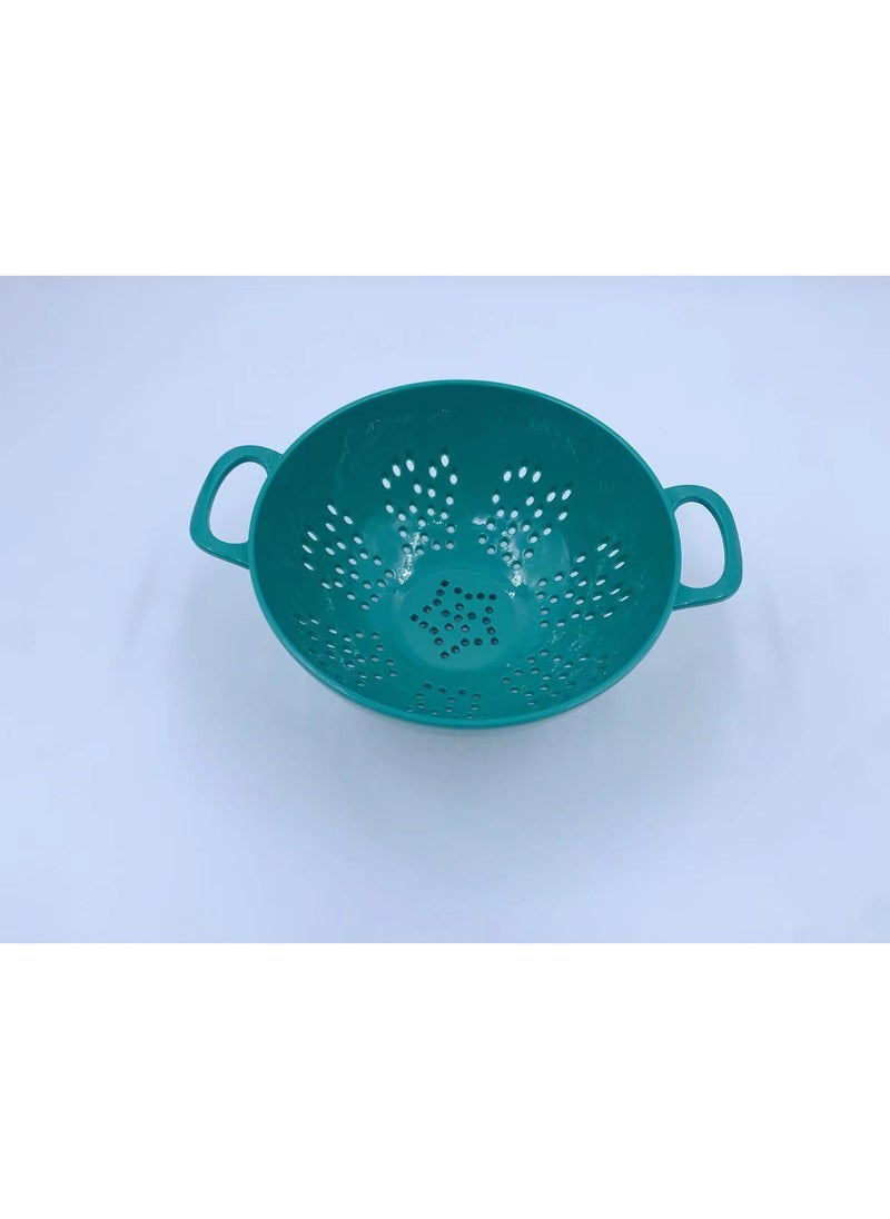 Creative Hollow Plastic Fruit Basket Army Green (ABS)