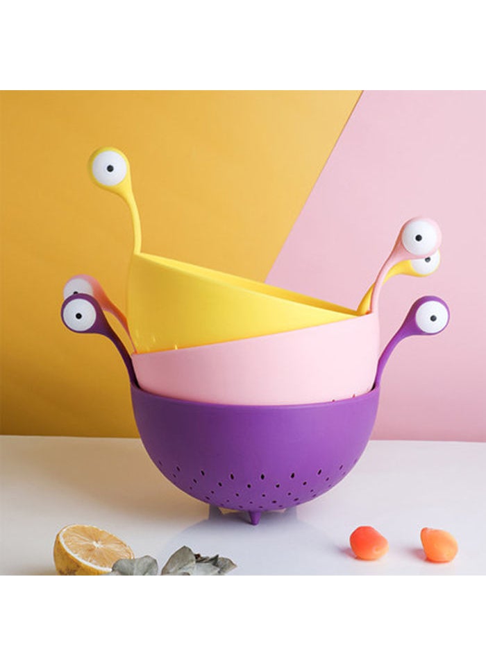 Nordic Ins Big Eyes Fruit Plate Creative Snack Organizer Random priority delivery-fruit drain basket.