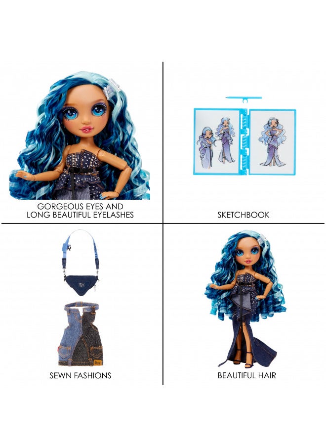 Rainbow High Fantastic Fashion Skyler Bradshaw - Blue 11 Fashion Doll and Playset with 2 Complete Doll Outfits, and Fashion Play Accessories, Great Gift for Kids 4-12 Years Old