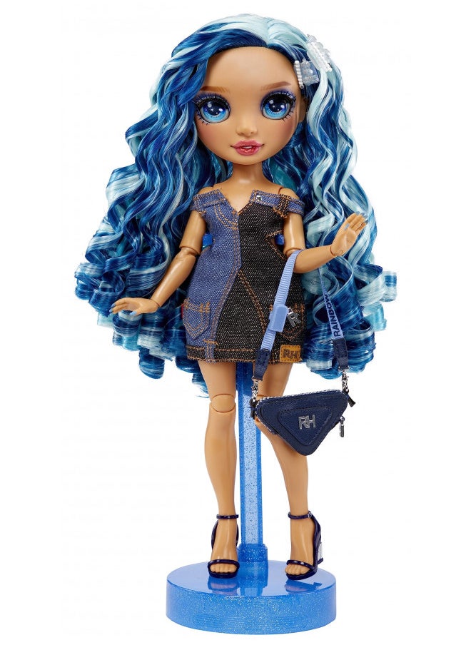 Rainbow High Fantastic Fashion Skyler Bradshaw - Blue 11 Fashion Doll and Playset with 2 Complete Doll Outfits, and Fashion Play Accessories, Great Gift for Kids 4-12 Years Old