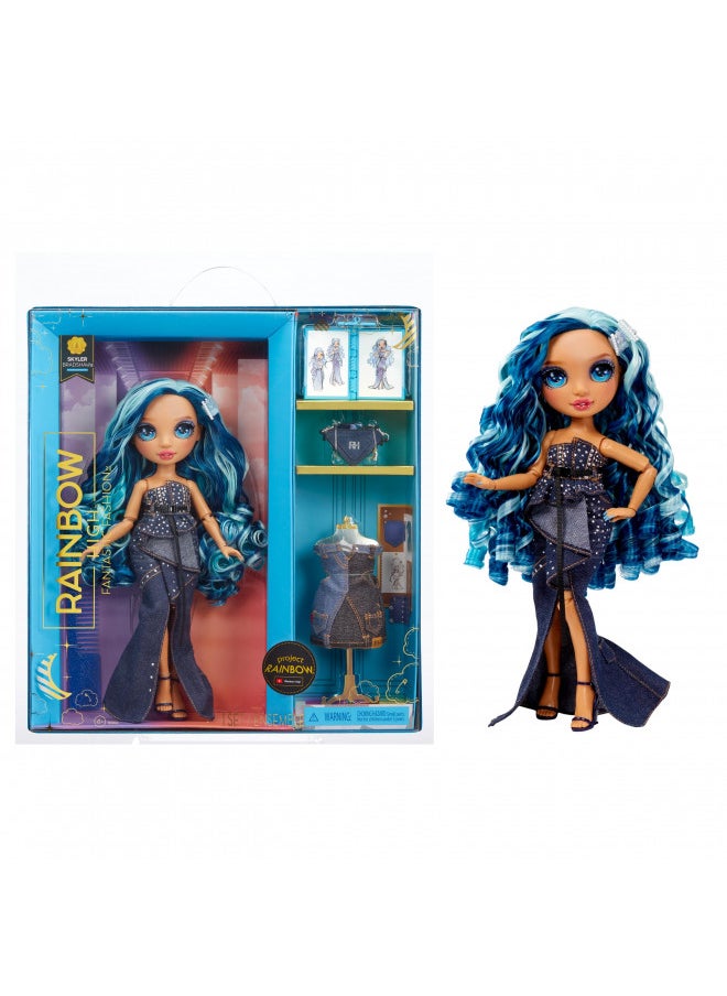 Rainbow High Fantastic Fashion Skyler Bradshaw - Blue 11 Fashion Doll and Playset with 2 Complete Doll Outfits, and Fashion Play Accessories, Great Gift for Kids 4-12 Years Old