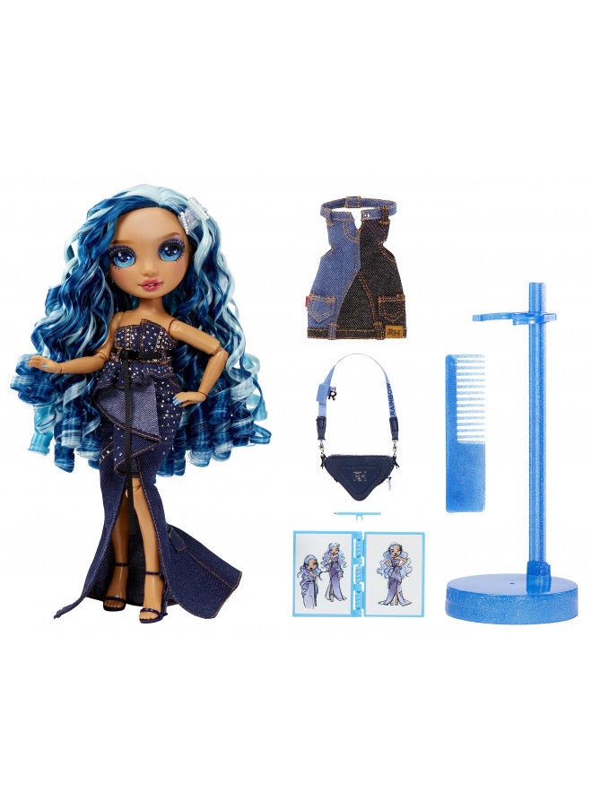 Rainbow High Fantastic Fashion Skyler Bradshaw - Blue 11 Fashion Doll and Playset with 2 Complete Doll Outfits, and Fashion Play Accessories, Great Gift for Kids 4-12 Years Old