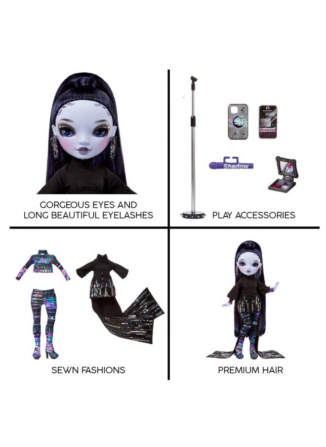 Rainbow High Shadow High Reina Glitch Crowne- Purple Fashion Doll. Fashionable Outfit & 10+ Colorful Play Accessories. Great Gift for Kids 4-12 Years Old & Collectors