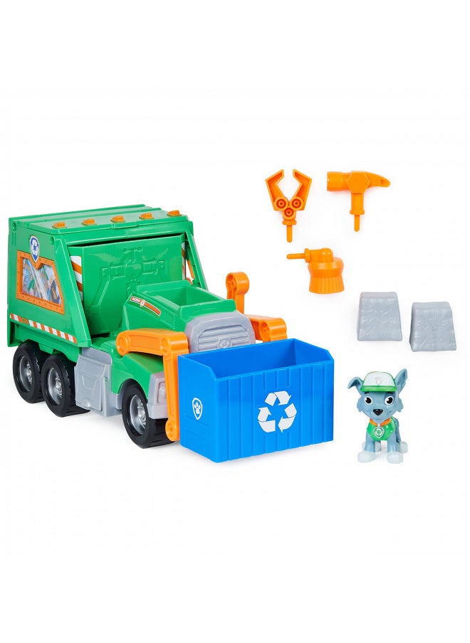 Paw Patrol, Rockys Reuse It Deluxe Truck with Collectible Toy Figure and 3 Tools, for Kids Aged 3 and up