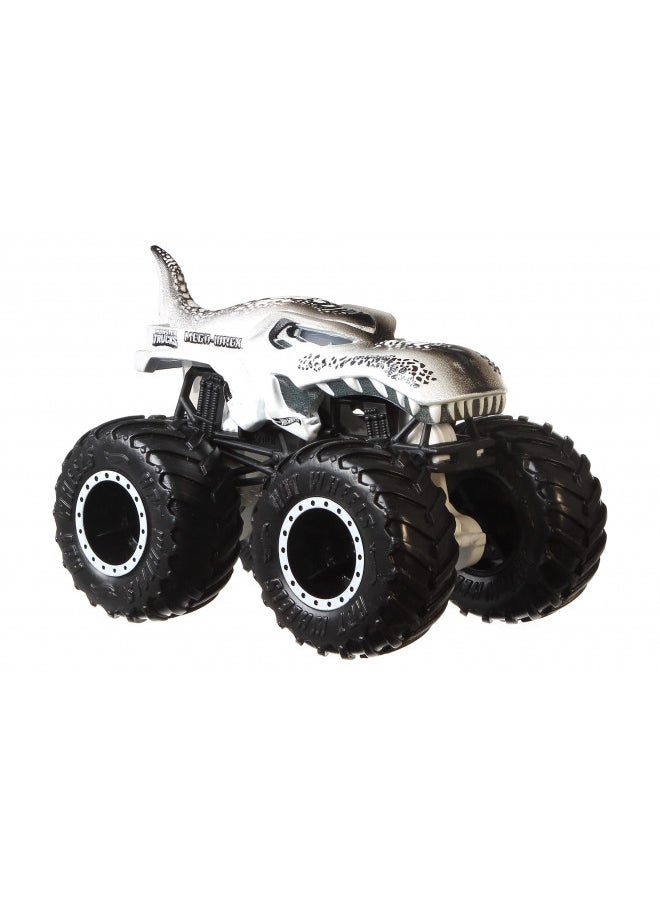 Hot Wheels Monster Trucks Creature 3-Pack, 1:64 Scale Toy Trucks: Shark Wreak, Piran-Ahh & Mega-Wrex