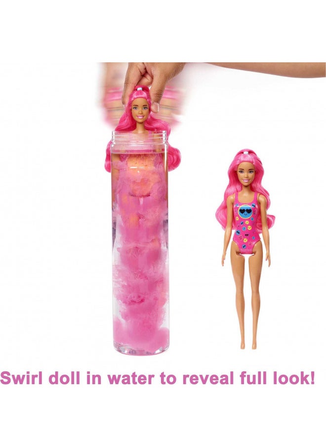 Barbie Color Reveal Doll & Accessories, Neon Tie-Dye Series, 7 Surprises, 1 Barbie Doll (Styles May Vary)