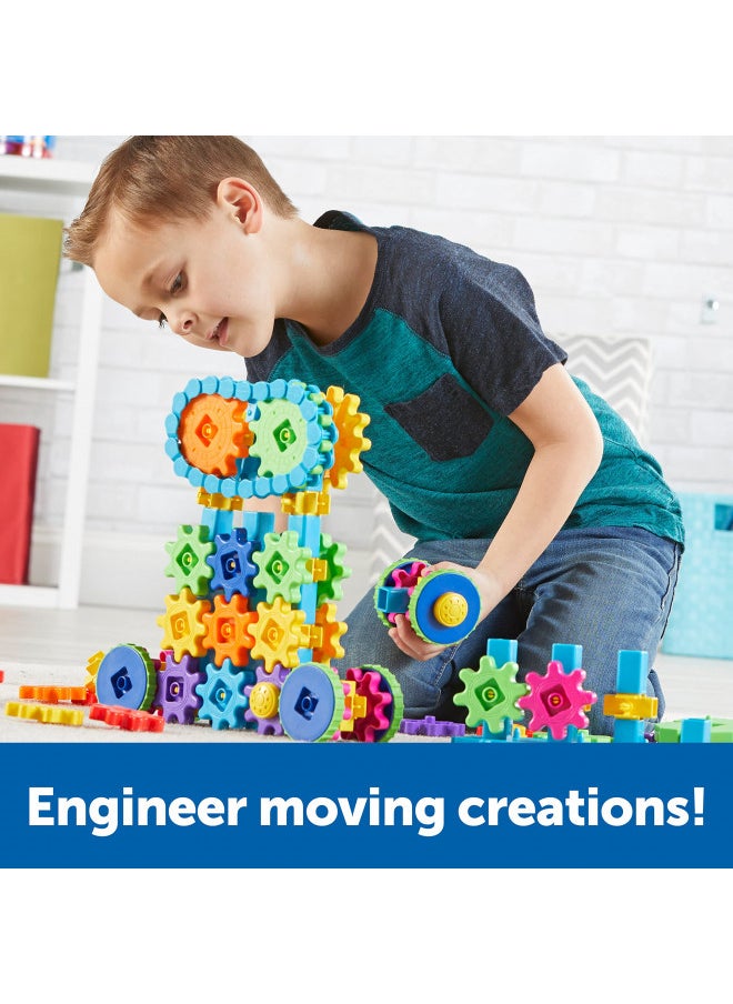 Learning Resources Gears! Gears! Gears! Mega Builds, STEM Building Set, Gears Toys for Kids, 235 Piece, Ages 4+, STEM Toys