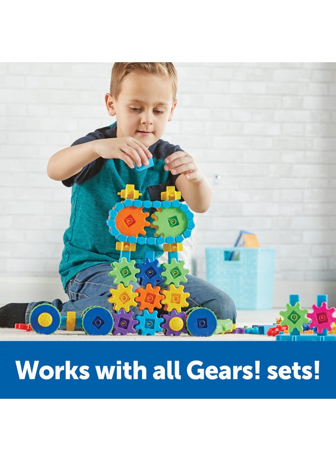 Learning Resources Gears! Gears! Gears! Mega Builds, STEM Building Set, Gears Toys for Kids, 235 Piece, Ages 4+, STEM Toys