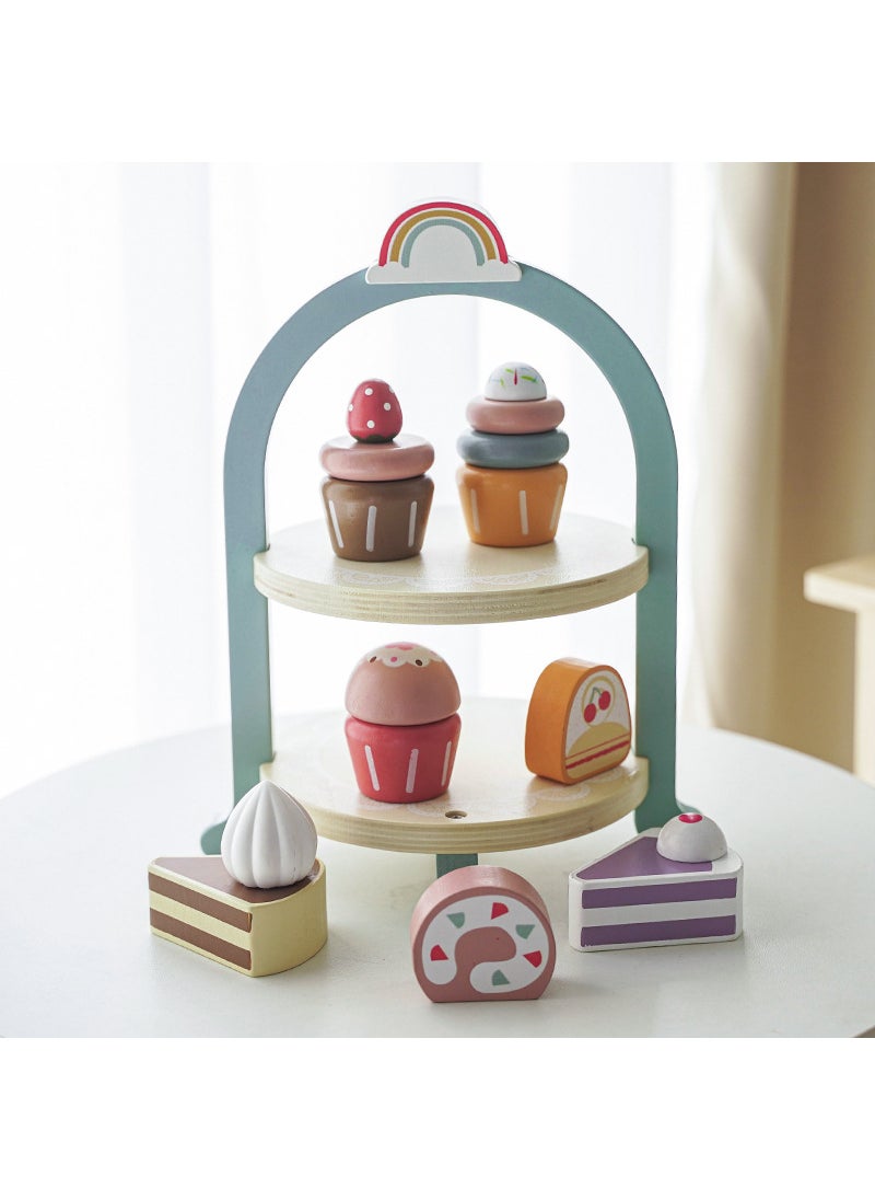 Wooden Kids Kitchen Playset Pretend Cooking Toy KB Royal Afternoon Tea 0.82