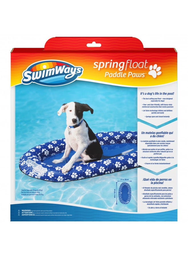 SwimWays Paddle Paws Spring Float Dog Raft, Small (0-65 lbs.)