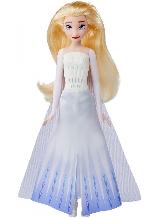 Disney Frozen 2 Queen Elsa Shimmer Fashion Doll, Removable Clothes and Accessories, Long Blonde Hair, Toy for Kids 3 Years Old and Up