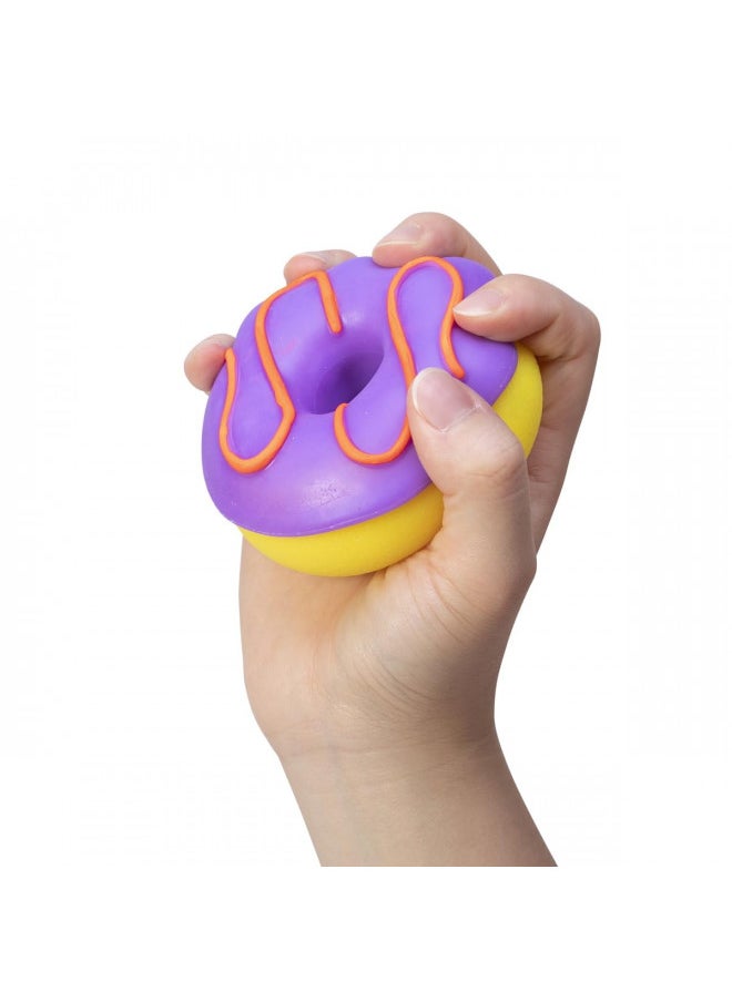 Schylling NeeDoh Dohnuts - Sensory Fidget Toy - Assorted Colors - Ages 3 to Adult (Pack of 1)