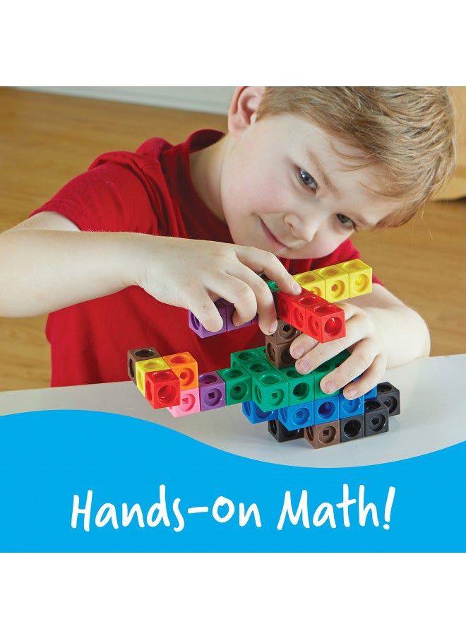 Learning Resources MathLink Cubes Big Builders - Set of 200 Cubes, Ages 5+ Develops Early Math Skills, STEM Toys, Math Games for Kids, Math Cubes for Kids, Math Cubes Manipulatives