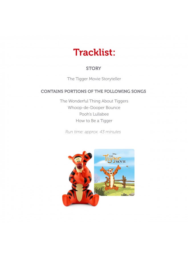 Tonies Tigger Audio Play Character from Disney's The Tigger Movie