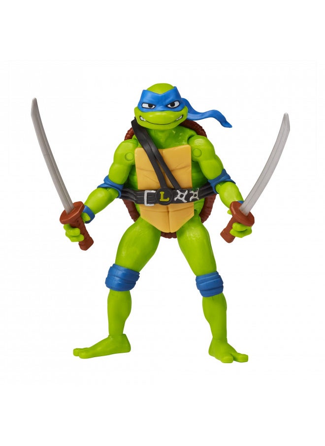 Teenage Mutant Ninja Turtles: Mutant Mayhem 4.5 Leonardo Basic Action Figure by Playmates Toys