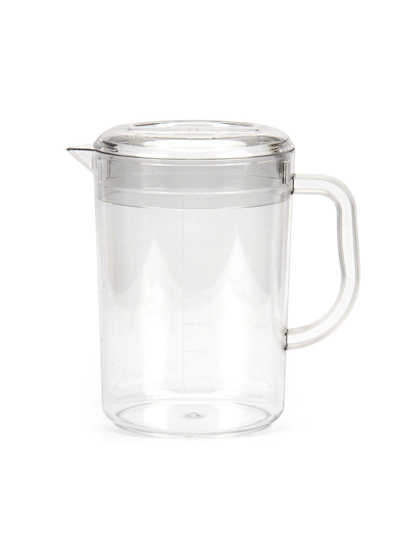 Large Capacity Plastic Pitcher with Scale 1800ml (transparent)(36/box)