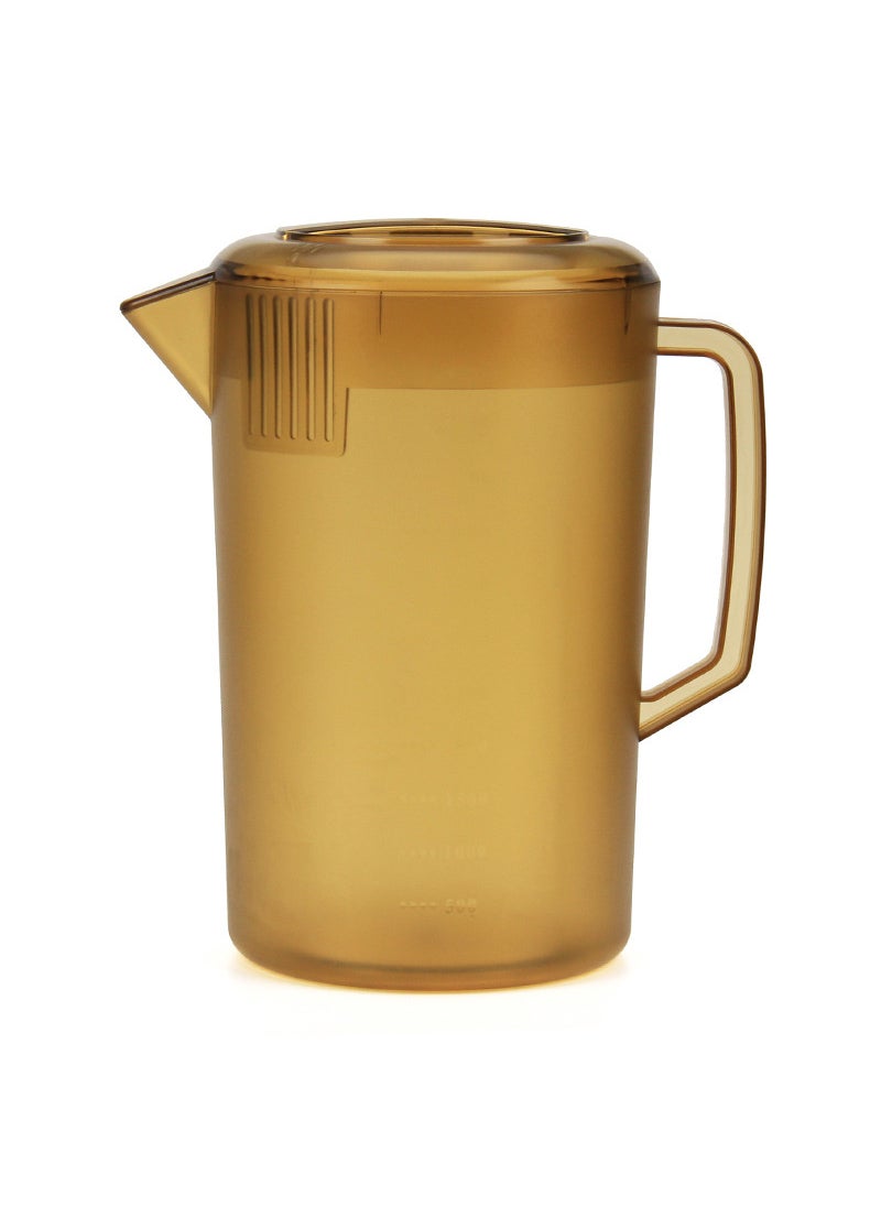 Large Capacity Plastic Pitcher with Scale 5000ml (brown frosted)(24/box)