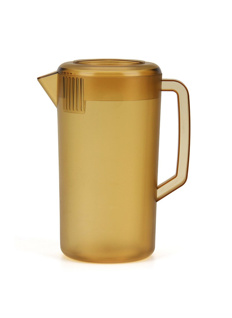 Large Capacity Plastic Pitcher with Scale 3500ml (brown frosted)(24/box)