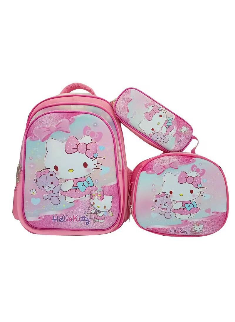 Kids Cartoon Backpack With Pencil Case New KT