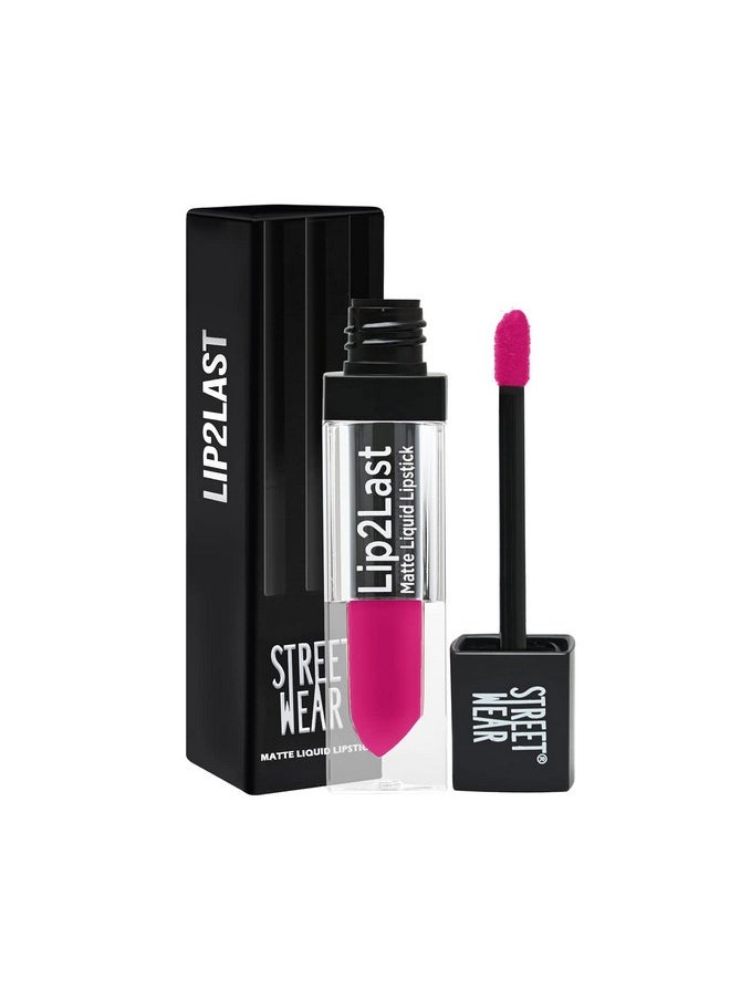 Lip2Last Matte Liquid Lipstick Chic Crush (Red) 5 Ml Transferproof Smudgeproof Mask Friendly Nondrying Formula Enriched With Vitamin E Lasts Am To Pm!