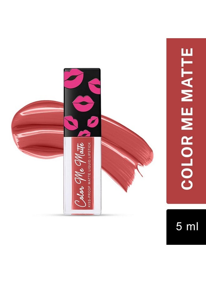 Color Me Matte Long Lasting Liquid Lipstick Enriched With Vitamin E & Tea Tree Oil (Plum5 Ml)