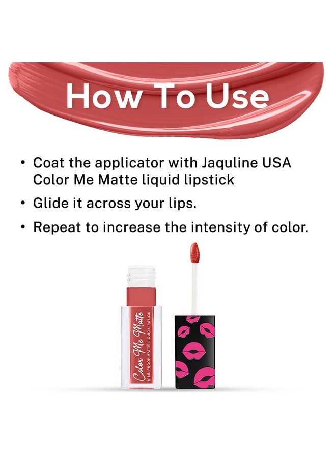 Color Me Matte Long Lasting Liquid Lipstick Enriched With Vitamin E & Tea Tree Oil (Plum5 Ml)