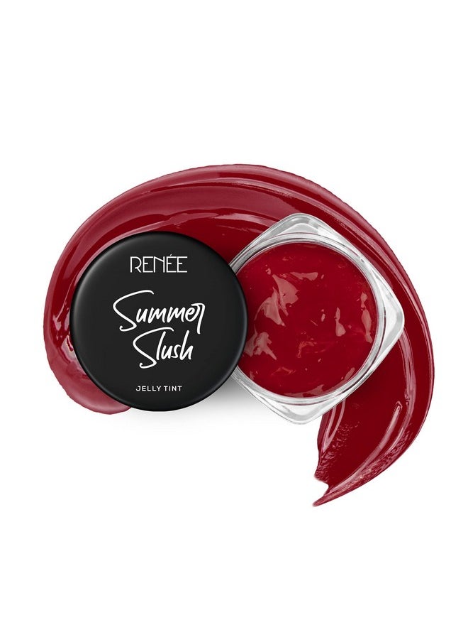 Summer Slush Jelly Tint Juicy Strawberry 13Gm For Lips & Cheeks Enriched With Natural Fruit Extracts Keeps Lips Soft & Hydrated Cruelty Free