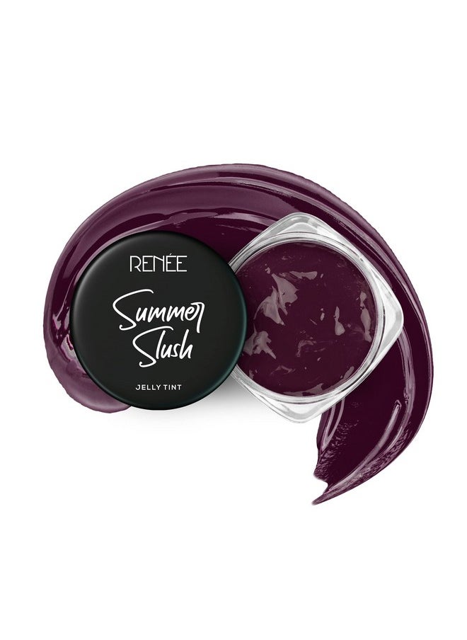 Summer Slush Jelly Tint For Lips & Cheeks With 98% Natural Fruit Extracts, Keeps Lips Soft & Moisturized, 100% Vegan, Tempting Grape 13Gm