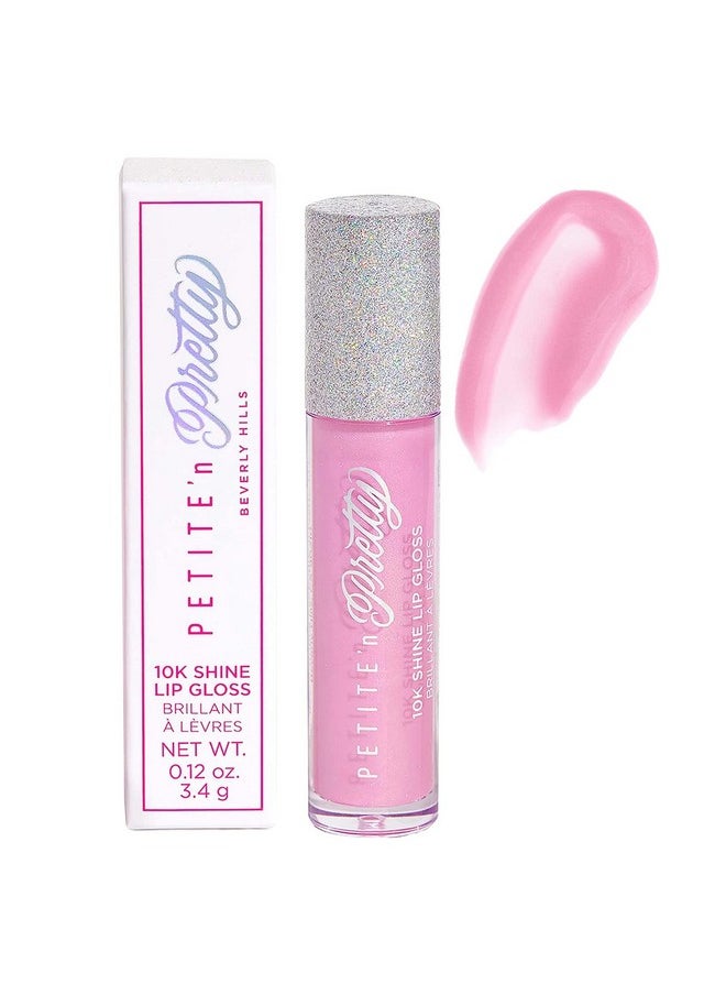 10K Shine Lip Gloss For Girls (Gia Pink) - Makeup For Kids, Tweens, Teens - High Shine, Soft, Hydrating, Lightweight, Made In The Usa