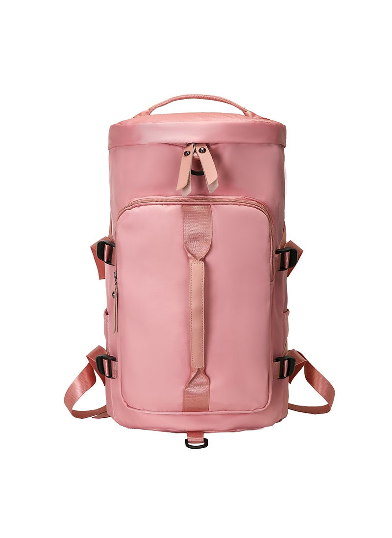 Korean Style Wet-Dry Duffle Yoga Gym Bag Pink