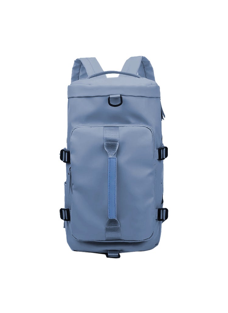 Korean Style Wet-Dry Duffle Yoga Gym Bag light blue